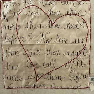 Vintage 90s GAP Valentine’s Day themed 16 “ scarf